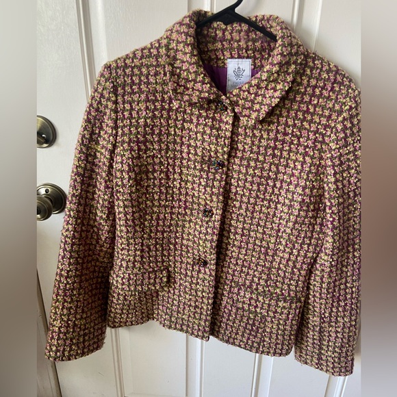 Paule Vasseur tweed suit. Size 42 EU /Size 6 US. Chanel-esque. Blazer & Skirt. - Picture 2 of 14